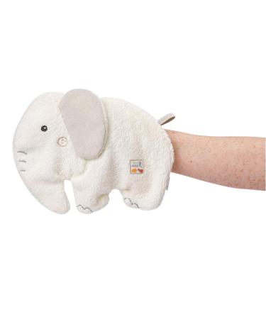 Fehn 056396 Elephant Bath Set - Organic Cotton Towel & Washcloth for Babies & Toddlers | Cute Animal Motif | Safe & Fun Bathing Essentials - Buy Online on GoSupps.com