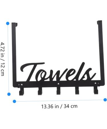 CHILDWEET Metal Cloth Hooks 1 Set Hook up Over Door Towel Rack Over The Door Towel Rack Clothing Hat Hook Bedroom Door Wall Row - Buy Online on GoSupps.com