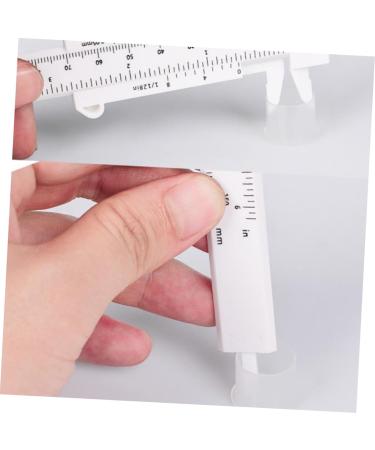 Healvian 24 Pcs Locating Rule Facial Calipers Eyebrow Sliding Gauge Convenient Ruler Eyebrows Plastic - Buy Online on GoSupps.com