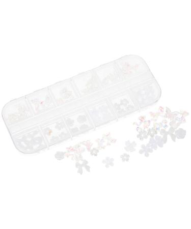 FOMIYES 1 Box Nail Art Accessories Ornament Decor Nail Stud Girls Jewelry Summer Nail Decals Nail Art Bow Flower Charms Girl Flower Nail Charms Phone DIY Charms Manicure Tools