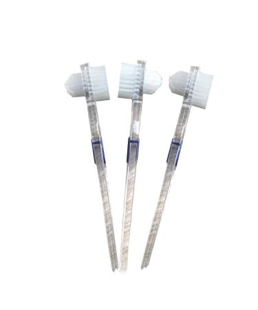 3 pieces denture brush tooth cleaning brush toothbrush toothbrush cleaning toothbrush double-sided toothbrush