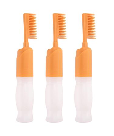 Fegtrtyoa 3X Hair Dyeing Comb Hair Dyeing Brush with Bottle DIY Combing Salon Dyeing Baking Oil Brush Hair Dye Tool