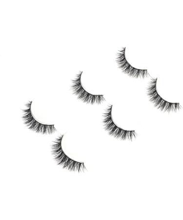 POPETPOP 3 Pairs Fake Lashes Fake Eyelashes False Eyelashes Natural Eyelashes Long Thick Eyelashes Cross - Buy Online on GoSupps.com