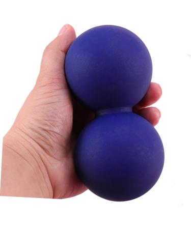 Goohochy Peanut Massage Ball Silicone Yoga Roll for Foot & Fascia Massage 12cm x 6.3cm Blue - International Shipping Available - Buy Online on GoSupps.com
