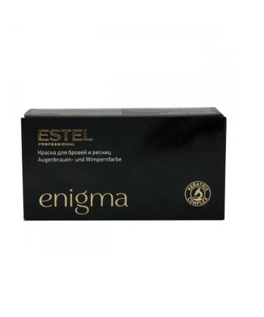 Estel Enigma BLACK COLOR Paint for Eyelashes and Eyebrows