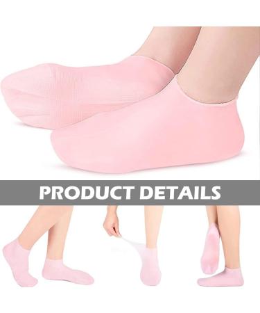Moisturizing Glove Socks Set 2 Pairs Silicone Moisturizing Socks &1 Pair Silicone Moisturizing Gloves Soft Gel Socks Aloe Socks Moisturizing Foot Socks for Women Dry Cracked Skin - Buy Online on GoSupps.com