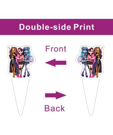 25pcs Monster Cake Decorations with 1pcs Cake Topper 24pcs Cupcake Toppers for High Birthday Party Supplies - Buy Online on GoSupps.com