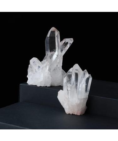 Natural White Quartz Crystal Cluster Clear Quartz Specimen Stone Crystal Point Specimen Home Decoration ningxiao (Size : 70-100g) - Buy Online on GoSupps.com