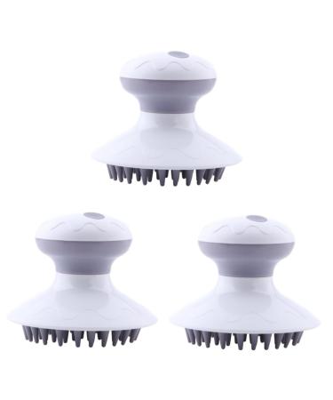 Ultechnovo 3 STK electric shampoo-brush scalee brush to wash hair shampoo brush for the scalp hand massager massage brush head brush handy meridian brush kamm