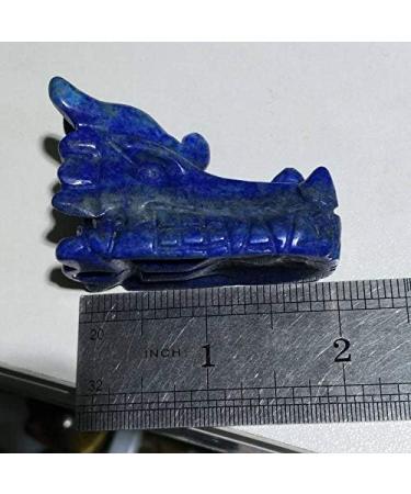 Natural Crystal Rough 1 Piece Natural Lapis Lazuli Hand Carved Dragon Skull Crystal Stones - Buy Online on GoSupps.com
