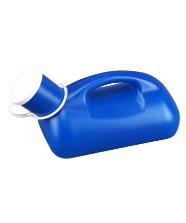 Men's Urinal with Hand held Portable Urine Cup Urinals for Men Thick Urine Bottles for Men with Spill/Leak Proof Screw On Lids 1200ml