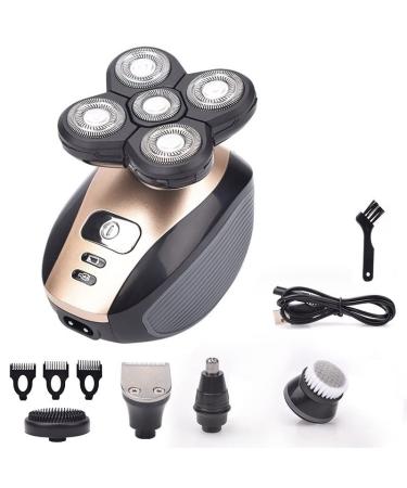5 in 1 4D Electric Head Shaver for Bald Men - Rechargeable Hair Trimmer Beard & Nose Clipper - Buy Online on GoSupps.com