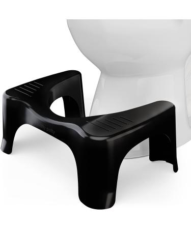 Squatty Potty The Original Bathroom Toilet Stool, Curve Lightweight with Sleek and Modern Design, Black, 7"