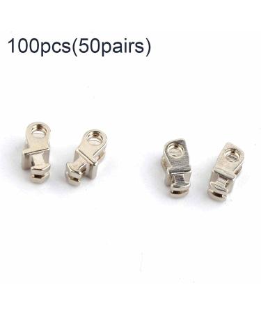 50 Pairs Hinge Repair Set for Plastic & Acetate Glasses - 100 Pieces with 2 Models and Loops | Quality Glasses Hinge Parts - Buy Online on GoSupps.com
