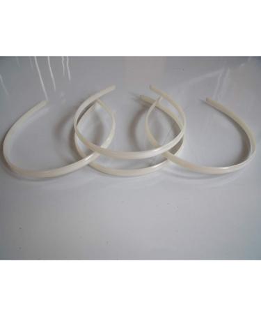 12 Non-Toxic DIY Headbands - Wide No Teeth Hairband Accessories for Women & Girls (White) - Buy Online on GoSupps.com