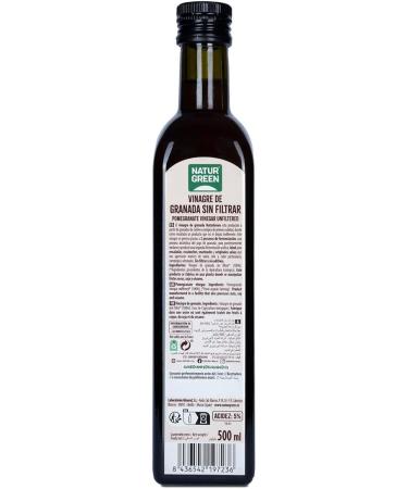 NATURGREEN Pomegranate vinegar Unfiltered 500 ml - Buy Online on GoSupps.com