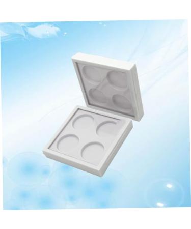 HAPINARY 2pcs 4 Makeup Accessories Aluminum Tin Jars Eyeshadow Containers Empty Eyeshadow Tins Empty White - Buy Online on GoSupps.com