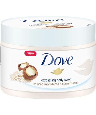 Dove Exfoliating Body Scrub Crushed Macadamia & Rice Milk Scent 225ml (Pack of 2) - Buy Online on GoSupps.com