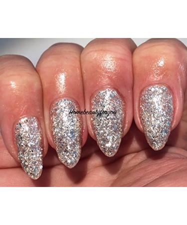 Bluesky Gel Nail Polish Silver Glitter Sparkle Aurora Christmas Color KS1050 UV LED Soak Off 10ml - Buy Online on GoSupps.com