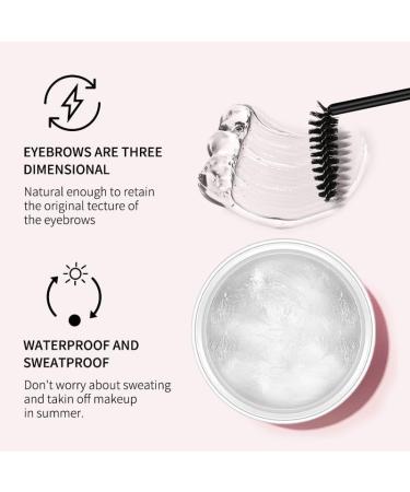 Eyebrow Shaping Soap Eyebrow Styling Soap 3D Eyebrow Makeup Gel Soap Brows Kit Long Lasting Waterproof Wild Eyebrow Brows Gel with Brush - Buy Online on GoSupps.com