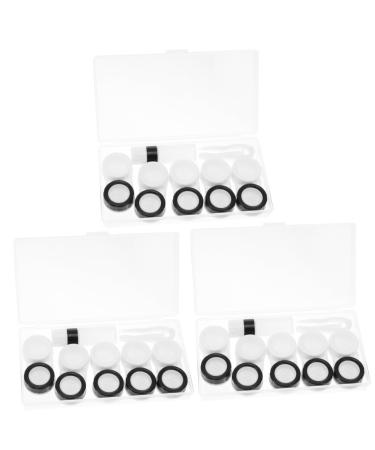 Homsfou 15 STK Duplex care box lentil holder kit case glass beads organizer contact lens tank plastic container lens container Easy storage box sleeve sleeve sleeve container