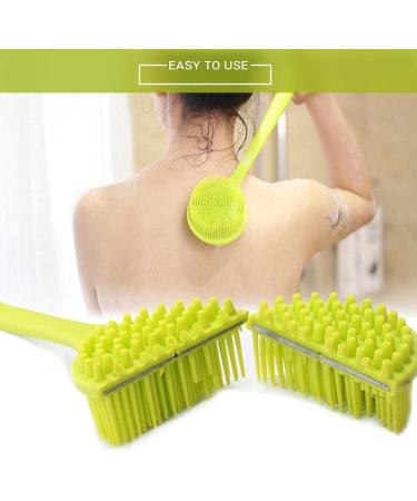 Stylenbest Silicone Bathing Brush - Long Handle Double-Sided Shower Brush for Men & Women - Perfect for Bathing & Exfoliating - Buy Online on GoSupps.com