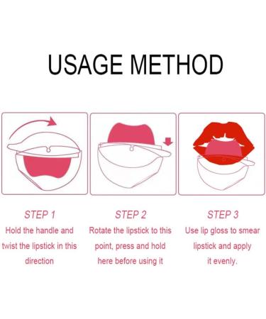 Lazy Lipstick Waterproof Lip Gloss - Shiny Lip Shape Design (06) - Buy Online on GoSupps.com