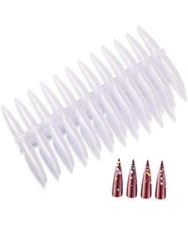 minkissy 1 Set 20 Nail Display Stand Nail Art Kit Nail Art Display Rack Nail Color Stand Nail Piece Suite Manicure Tools Display Board 4.5x1.3cm Transparent - Buy Online on GoSupps.com