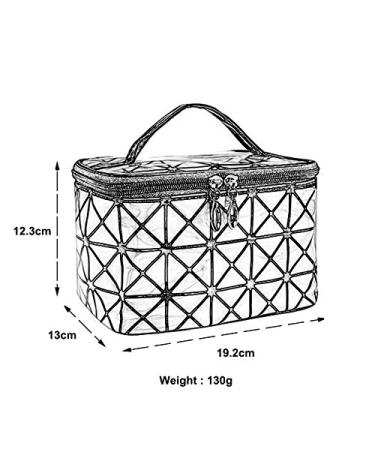 3D Portable Cosmetic Case - Waterproof PU Leather Makeup Storage Organizer Bag for Women & Girls - Perfect for Travel & Parties - Buy Online on GoSupps.com