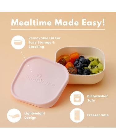 Miniware Sip & Snack Set - 1-2-3 Sip Drinking Cup, Snack Bowl, Suction Foot - Vanilla Cotton Candy | Promotes Self Feeding, Dishwasher Safe - Buy Online on GoSupps.com
