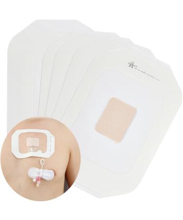 Transparent Film Dressing | Waterproof Chest Catheter Shower Cover with Non Stick Pad | Chemo Port Protector | Wound Cover Bandage Frame Style | 4"x4.75" (Pack of 20) 20Pcs