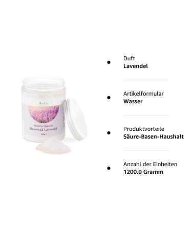 Base Bath Lavender 1 000g | Premium Bathing Salt for Body Care Foot Baths & Wraps | pH Above 7.5 - 1 kg Pack - Buy Online on GoSupps.com