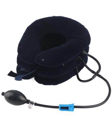 Rucking blue breathable for at home neck expansion devices cervical hurrica soft tissue easy to wear (blue) free size blue