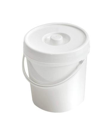 12L White Diaper Pail with Lid & Handle - Odor Control Durable & Compact Design - Buy Online on GoSupps.com
