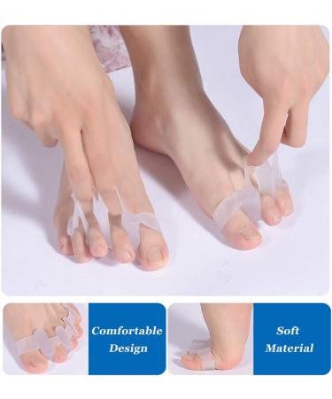 Toe Spreader for Hallux Valgus Relief | Silicone Correction for Bunions & Overlapping Toes | Comfortable Day & Night Use (2 Pieces) - Buy Online on GoSupps.com