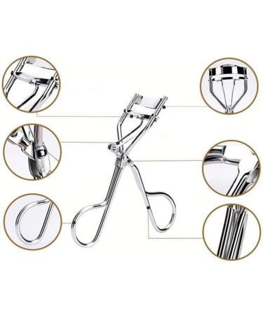 Effortless Lash Curler: Instant Eye-Opening Effect Easy-to-Use Eyelash Curling Tool-Design for Home & Travel 03 Silver Mz41546 - Buy Online on GoSupps.com