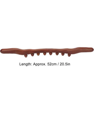 Premium Wooden Gua Sha Massage Tools - 8 Pearl Roller & Curved Stick for Fatigue Relief & Contouring - Buy Online on GoSupps.com