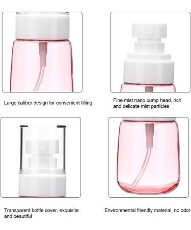Verdant Touch Mist Spray Bottle U-Shaped Spray Bottle 30ml Thick Bottom Ultra-Fine Mist Cosmetic Bottle Portable for Skin CareTransparent Pink - Buy Online on GoSupps.com