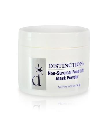 Distinction Non-Surgical Face Lift Mask Powder | Antiaging Mask to Tighten & Tone Skin | Contains Vitamin E for Radiant Younger Skin (1 Oz)