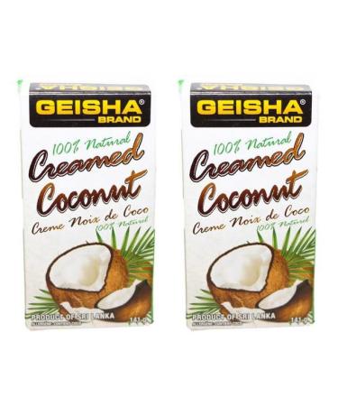 GEISHA Natural Creamed Coconut (2 PACK - 282g)