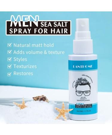 Men's Sea Salt Spray Quick Texturizing Hair Styling Volume Spray For Hair Men Natural Creates Waves And Textures With A Matt Finish Lifts And Texturizes Hair For A Beach Or Surfer Hair Style (1pc) - Buy Online on GoSupps.com