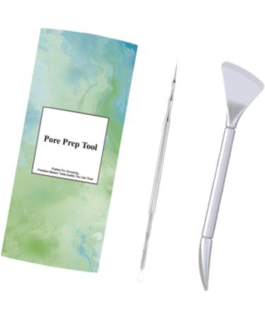 Milageto Pore Prep Tool Pore Cleaning Beauty Tool Stainless Steel Pimple Popper Tool Facial Pore Cleaner for Whitehead Popping Blemish - Buy Online on GoSupps.com