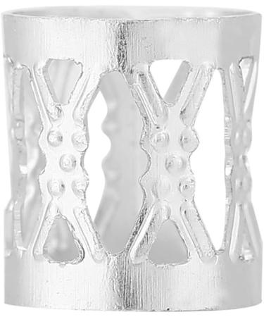 Hair Beads Hair Extension Link Beads Hair Jewelry Beads Hair Braid Cuff Adjustable Metal Hair Braid Beads Rings Cuff Hair Beauty Decoration Tools Accessories for DIY Hair Braiding (Silver 50g) - Buy Online on GoSupps.com