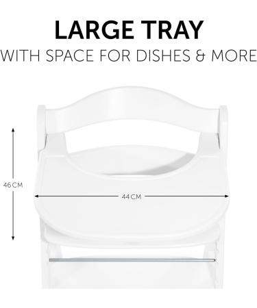 Hauck Alpha+ Click Tray White - Easy-to-Clean Large Highchair Tray - Buy Online on GoSupps.com