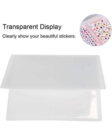 Nikou Nail Sticker Album - 20 Pages Large capacity Nail Sticker Decal Collecting Albums Storage Holder Nail Art Display Showing Book Cont - Buy Online on GoSupps.com