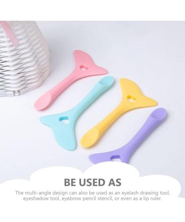 Healeved 2 Pcs Eyeliner Eyeshadow Silicone Molds Mask Applicators Make up Tools for Eyes Eyelash Miss Spoon - Buy Online on GoSupps.com