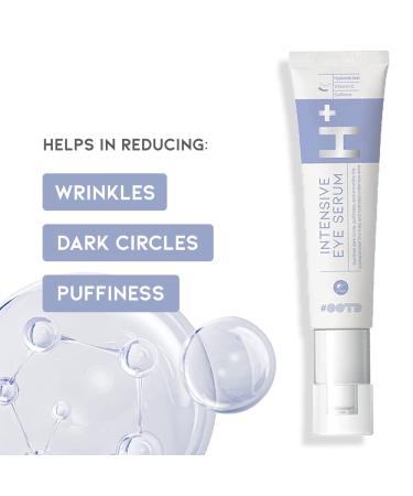 OOTD Vegan Eye Serum Cream with Hyaluronic Acid, Vitamin C, Caffeine | Dark Circle Treatment | 30g | Made in Korea | EVE Vegan Certified - Buy Online on GoSupps.com