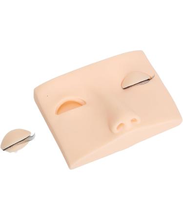 Eyelash Manikin Head Wide Application Eyelash Manikin Head Half Head Design Portable Washable with 3 Pairs Replacement Eyes for Home (Pink) - Buy Online on GoSupps.com