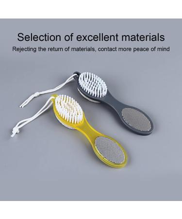 Dajidafu PP PS Foot File Replacement Solid Color Hanging Pedicure Exfoliating Dead Skin Remover Bath Brush with Lanyard Yellow - Buy Online on GoSupps.com