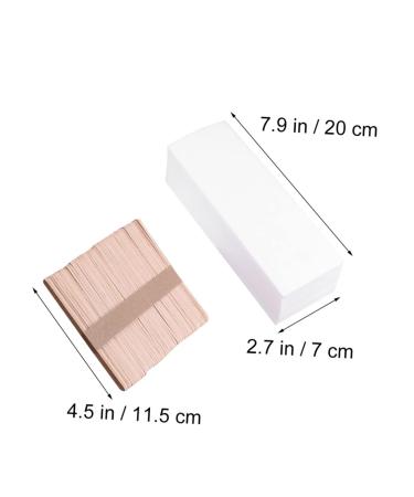 PopetPop 400 STK Wooden Crafting Wax Strips | Gentle Hair Removal Depilatory Paper & Waxic Pencil | Perfect for Face Waxing - 400pcs - Buy Online on GoSupps.com